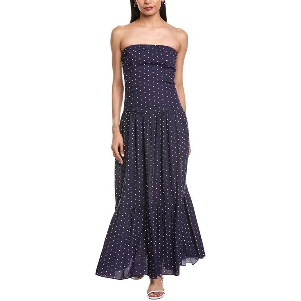 Garrie B Womens  Drop-Waist Maxi Dress, Blue